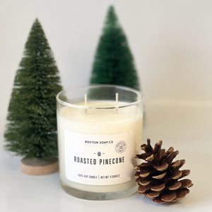 ROASTED PINECONE Soy Candle : Holiday Collection
